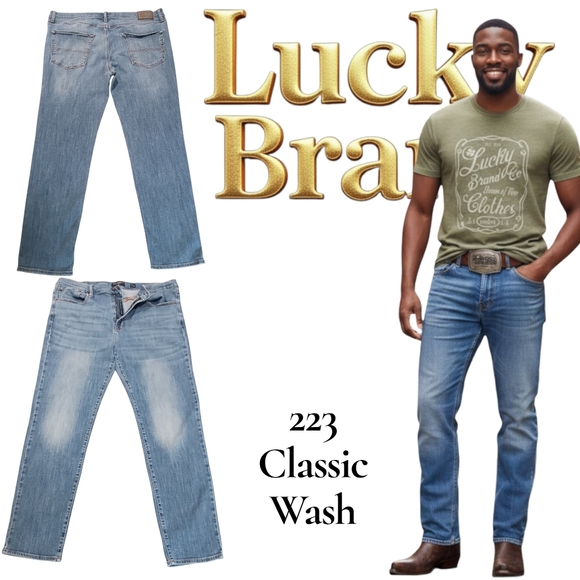 Lucky Brand Other - Lucky Brand 223 Jeans Straight Leg Jeans Classic Wash$110 Retail EUC